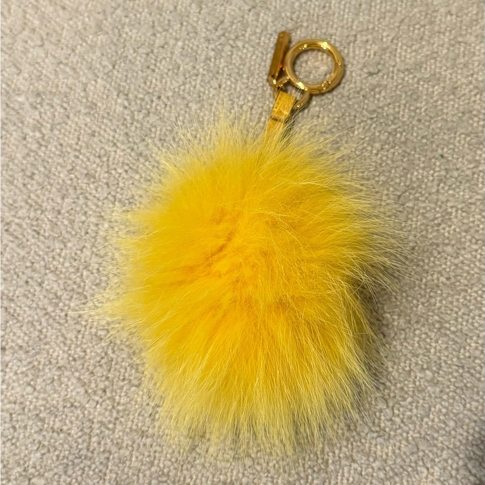 Fendi Pom Pom yellow